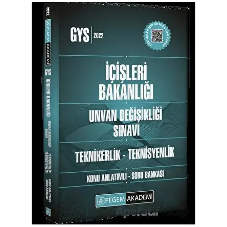 2023 İçişleri Bakanlığı Unvan Değişikliği Sınavı Teknikerlik-Teknisyenlik Konu Anlatımlı Soru Bankas