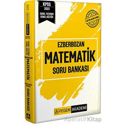 2023 Ezberbozan KPSS Genel Yetenek Genel Kültür Matematik Soru Bankası