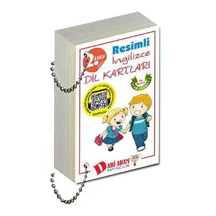 2.Sınıf Resimli İngilizce Dil Kartları Dahi Adam Yayınları