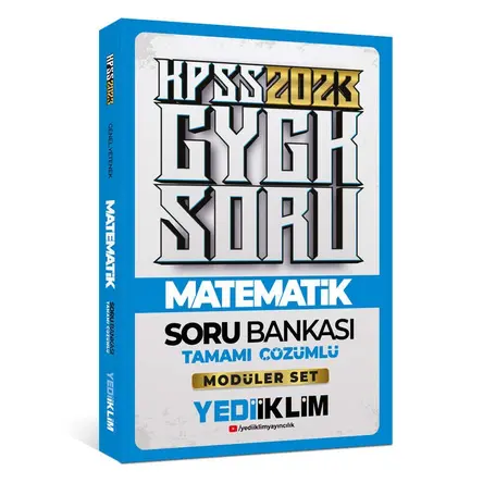Yediiklim 2023 KPSS Genel Yetenek Matematik Tamamı Çözümlü Soru Bankası