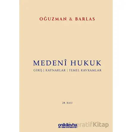 Medeni Hukuk - Nami Barlas - On İki Levha Yayınları