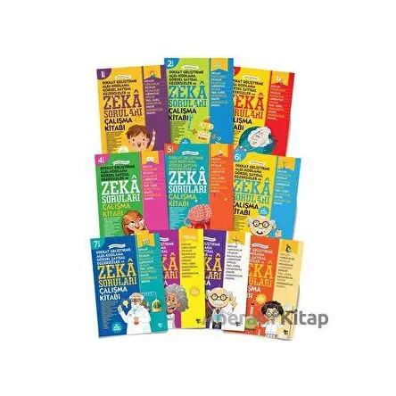 Zeka Geliştirici Soru Bankası (8 Kitap) - Ferhat Çınar - Halk Kitabevi