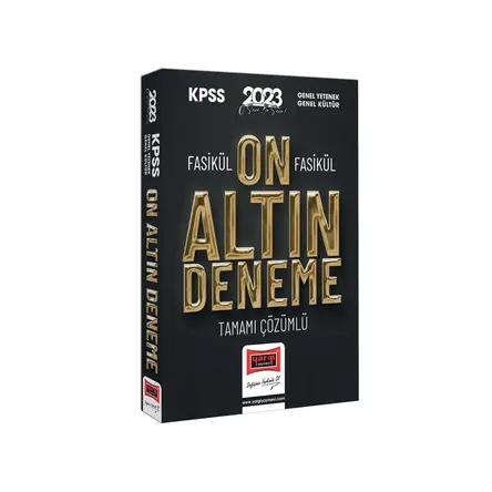 Yargı 2023 KPSS GY-GK Fasikül Fasikül Tamamı Çözümlü 10 Altın Deneme