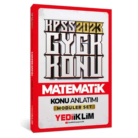 Yediiklim 2023 KPSS Genel Yetenek Matematik Konu Anlatımı
