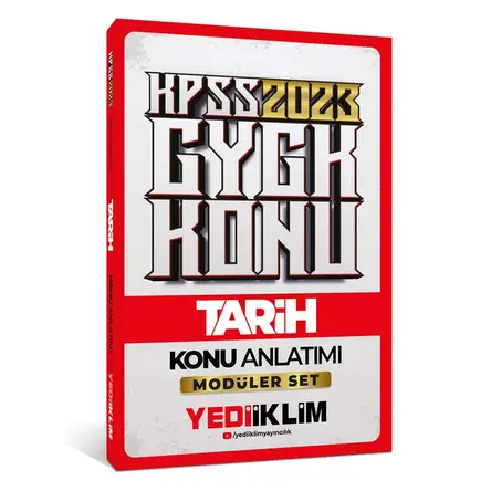 Yediiklim 2023 KPSS Genel Kültür Tarih Konu Anlatımı