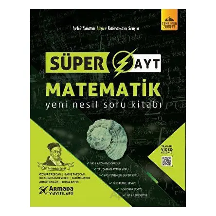 Süper AYT Matematik Soru Bankası - Özgür Tazecan - Armada Yayınları