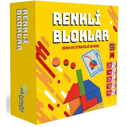 Renkli Bloklar (Ahşap) - Aklımda Zeka Oyunları
