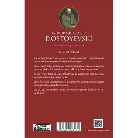Suç ve Ceza - Fyodor Mihayloviç Dostoyevski - Maviçatı (Dünya Klasikleri)