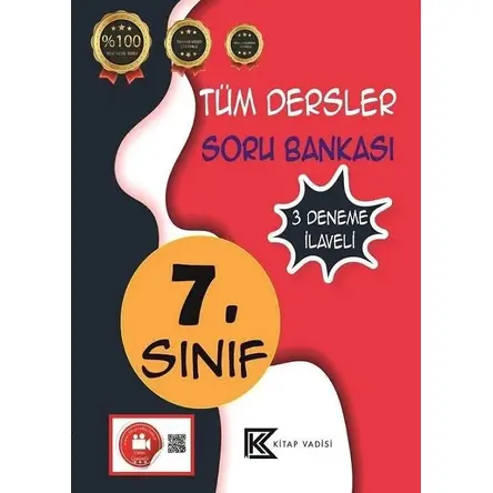 Kitap Vadisi 7. Sınıf Tüm Dersler Soru Bankası Video Çözümlü