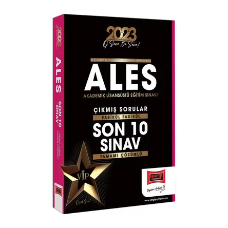 Yargı 2023 ALES Fasikül Çıkmış Sorular Tamamı Çözümlü Son 10 Sınav (21 Ağustos 2022 Sınavı Dahil)