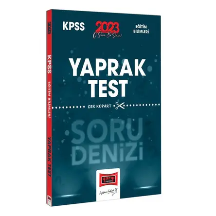 Yargı 2023 KPSS Eğitim Bilimleri Tüm Dersler Soru Denizi Çek Kopart Yaprak Test