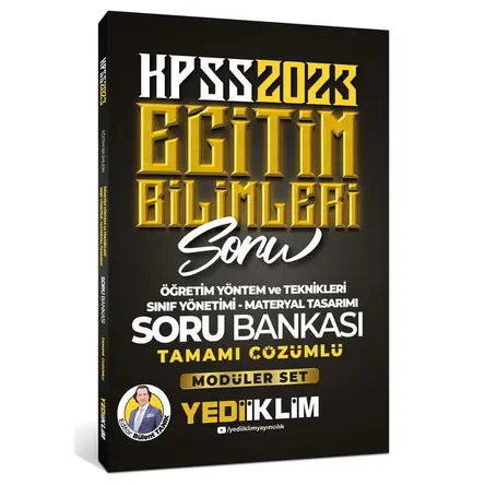 Yediiklim 2023 KPSS Eğitim Bilimleri ÖYT- Sınıf Yönetimi- Materyal Tasarımı Çözümlü Soru Bankası