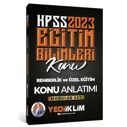 Yediiklim 2023 KPSS Eğitim Bilimleri Rehberlik ve Özel Eğitim Konu Anlatımı