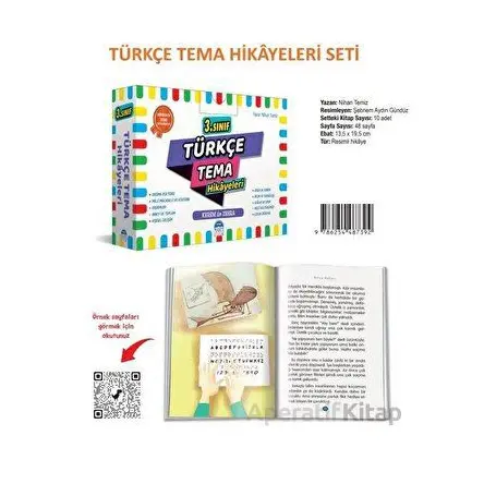 3. Sınıf Türkçe Tema Hikayeleri 10 Kitap Set - Nihan Temiz - Martı Çocuk Yayınları