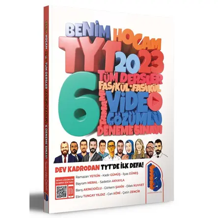 Benim Hocam 2023 TYT Tüm Dersler Tamamı Video Çözümlü 6 Fasikül Deneme Sınavı