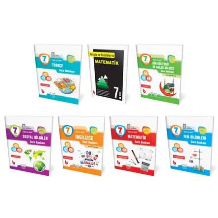 Basamak 7.Sınıf Soru Bankası Seti (7 Kitap) (Kampanyalı)