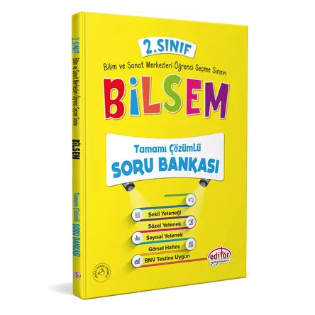 Editör 2.Sınıf BİLSEM Tamamı Çözümlü Soru Bankası