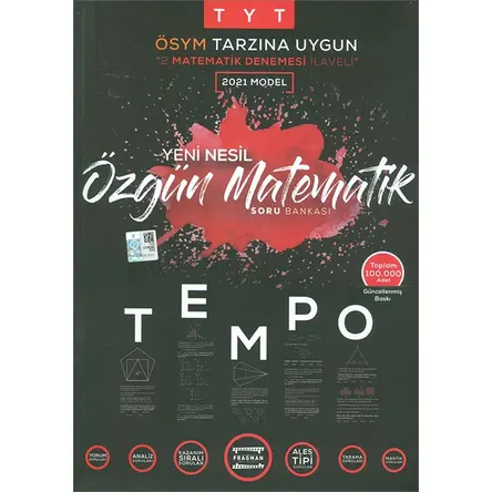 TYT Özgün Matematik Yeni Nesil Tempo Soru Bankası Fragman Yayınları (Kampanyalı)