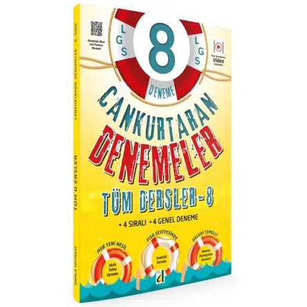Damla 8.Sınıf Tüm Dersler Cankurtaran Denemeleri