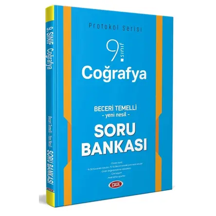 Data 9. Sınıf Coğrafya Beceri Temelli Soru Bankası (Protokol Serisi)