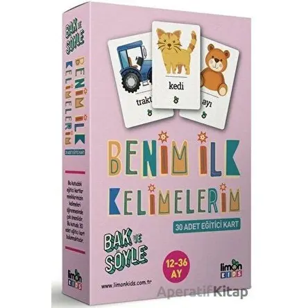 Benim İlk Kelimelerim - Kolektif - limonKIDS