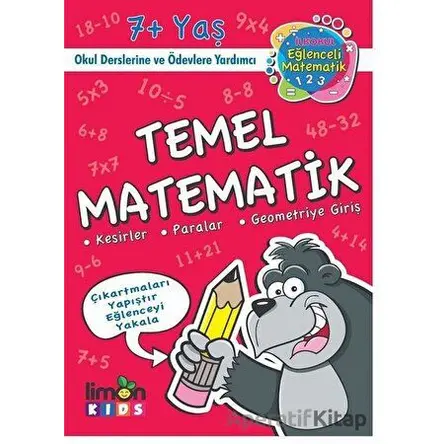 Temel Matematik - İlk Okul Eğlenceli Matematik - Kolektif - limonKIDS