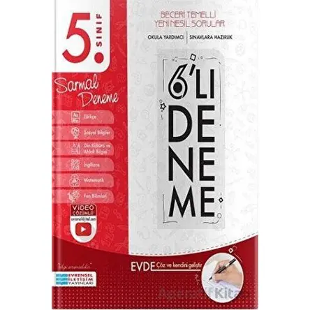 5. Sınıf 6lı Sarmal Deneme - Kolektif - Evrensel İletişim Yayınları