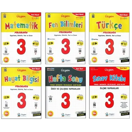 Üçgen 3. Sınıf İlkokul Seti 6 Kitap