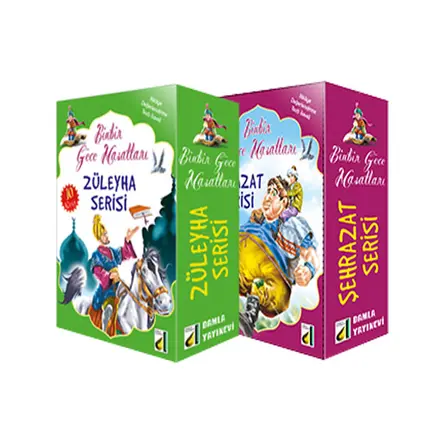 Binbir Gece Masalları Seti (20 Kitap) - Sara Gürbüz Özeren - Damla Yayınevi