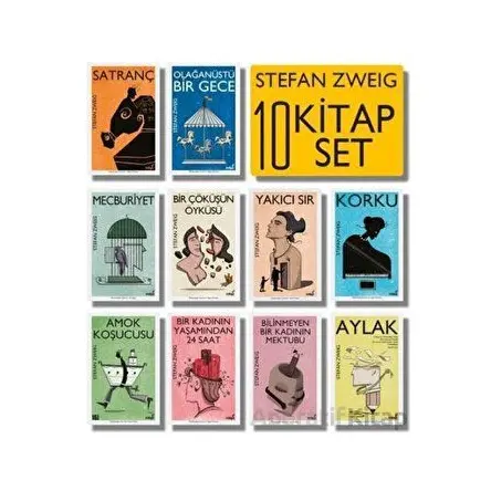 Stefan Zweig Seti - 10 Kitap Takım - İndigo Kitap