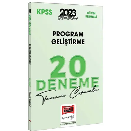 Yargı 2023 KPSS Eğitim Bilimleri Program Geliştirme Tamamı Çözümlü 20 Deneme