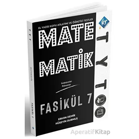 KR Akademi TYT Matematik El Yazısı Konu Anlatımlı 7. Fasikül