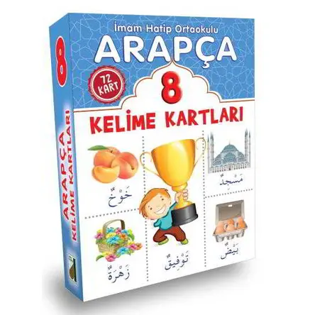 Arapça Kelime Kartları 8 Damla Yayınevi