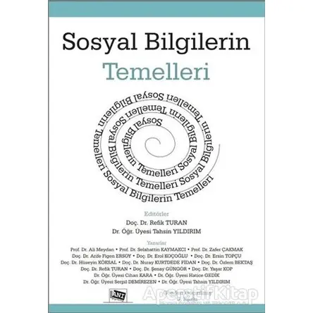 Sosyal Bilgilerin Temelleri - Kolektif - Anı Yayıncılık