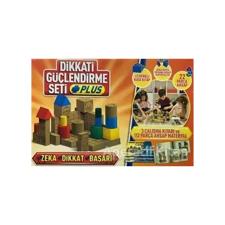 Dikkati Güçlendirme Seti Plus (3 Kitap Materyalsiz - 5 Yaş) - Osman Abalı - Adeda Yayınları