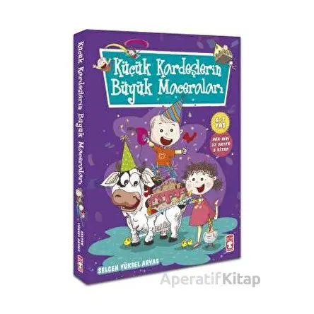 Küçük Kardeşlerin Büyük Maceraları Seti (5 Kitap) - Selcen Yüksel Arvas - Timaş Çocuk