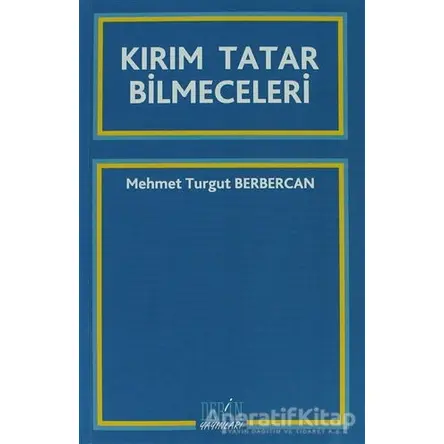 Kırım Tatar Bilmeceleri - Mehmet Turgut Berbercan - Derin Yayınları