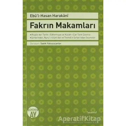 Fakrın Makamları - Ebul-Hasan Harakani - Büyüyen Ay Yayınları