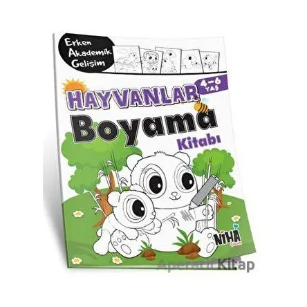EAG Hayvanlar Boyama Kitabı 4-6 Yaş - Kolektif - Niha Çocuk