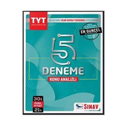Sınav TYT Konu Analizli 5 Deneme