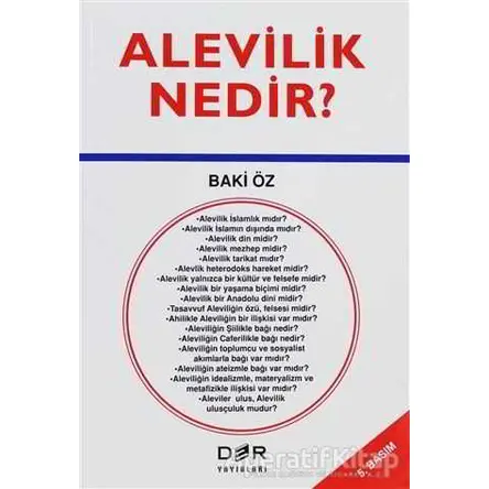 Alevilik Nedir? - Baki Öz - Derin Yayınları