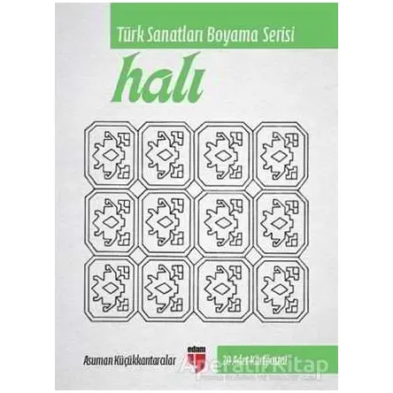 Halı - Türk Sanatları Boyama Serisi - 20 Adet Kartpostal - Asuman Küçükkantarcılar - EDAM