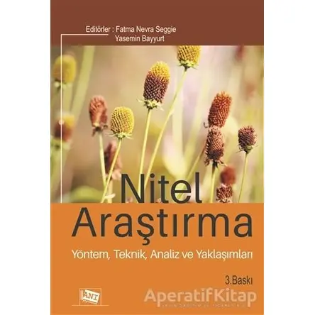 Nitel Araştırma - Yasemin Bayyurt - Anı Yayıncılık
