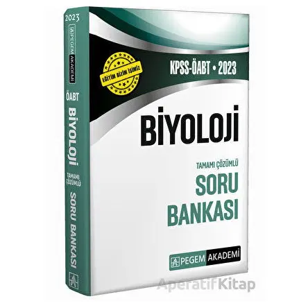 2023 KPSS ÖABT Biyoloji Soru Bankası - Kolektif - Pegem Akademi Yayıncılık