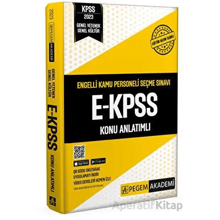 2023 E-KPSS Konu Anlatımlı - Kolektif - Pegem Akademi Yayıncılık
