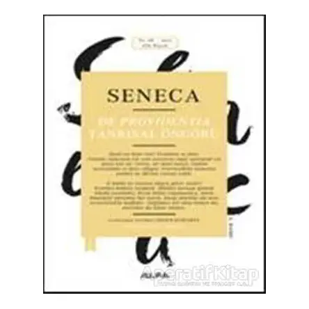 Seneca: De Providentia - Tanrısal Öngörü - Lucius Annaeus Seneca - Alfa Yayınları