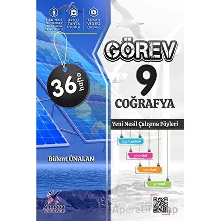9. Sınıf Görev Coğrafya Yeni Nesil Çalışma Föyleri - Bülent Ünalan - Armada Yayınları