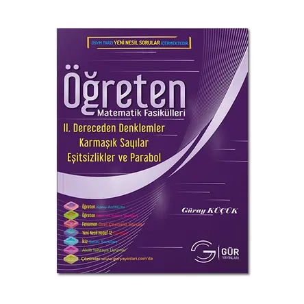 Gür Model Matematik Fasikülleri 2. Dereceden Denklemler Eşitsizlikler ve Parabol