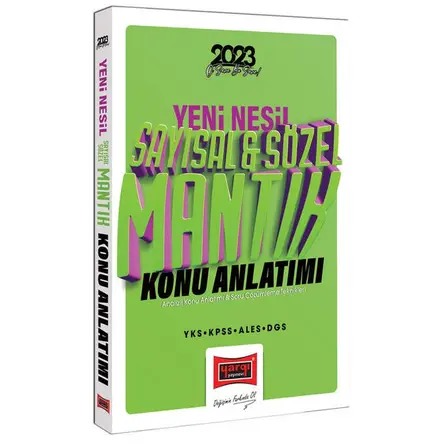 Yargı 2023 KPSS YKS ALES DGS Sayısal ve Sözel Mantık Analizli Konu ve Soru Çözümleme Teknikleri