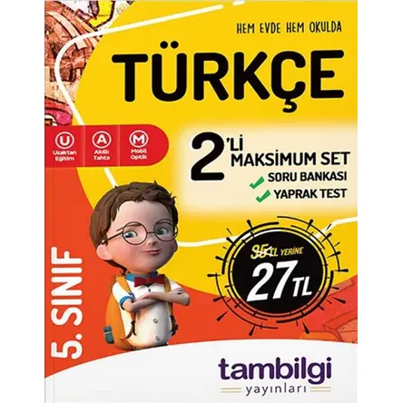 Tambilgi 5. Sınıf Türkçe 2’li Doping Set